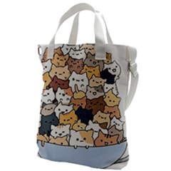 Cat-kitten Canvas Messenger Bag by Jancukart