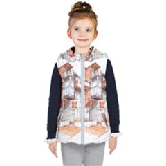 Rag-flats-onion-flats-llc-architecture-drawing Graffiti-architecture Kids  Hooded Puffer Vest