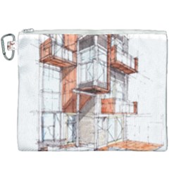 Rag-flats-onion-flats-llc-architecture-drawing Graffiti-architecture Canvas Cosmetic Bag (xxxl)