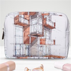 Rag-flats-onion-flats-llc-architecture-drawing Graffiti-architecture Make Up Pouch (medium) by Jancukart