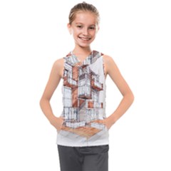 Rag-flats-onion-flats-llc-architecture-drawing Graffiti-architecture Kids  Sleeveless Hoodie