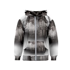 Haunted-night Building Kids  Zipper Hoodie