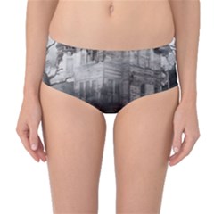 Haunted-night Building Mid-waist Bikini Bottoms