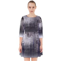 Haunted-night Building Smock Dress