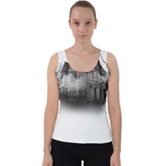 Haunted-night Building Velvet Tank Top