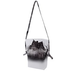 Haunted-night Building Folding Shoulder Bag by Jancukart