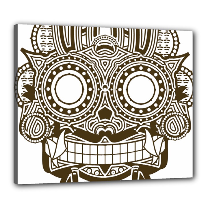 Barong-mask-art-bali Canvas 24  x 20  (Stretched)