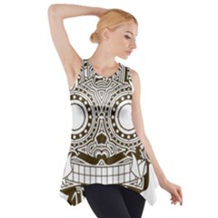 Barong-mask-art-bali Side Drop Tank Tunic