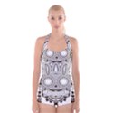 Barong-mask-art-bali Boyleg Halter Swimsuit  View1