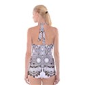 Barong-mask-art-bali Boyleg Halter Swimsuit  View2