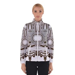 Barong-mask-art-bali Women s Bomber Jacket