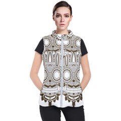 Barong-mask-art-bali Women s Puffer Vest