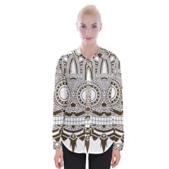 Barong-mask-art-bali Womens Long Sleeve Shirt