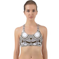 Barong-mask-art-bali Back Web Sports Bra