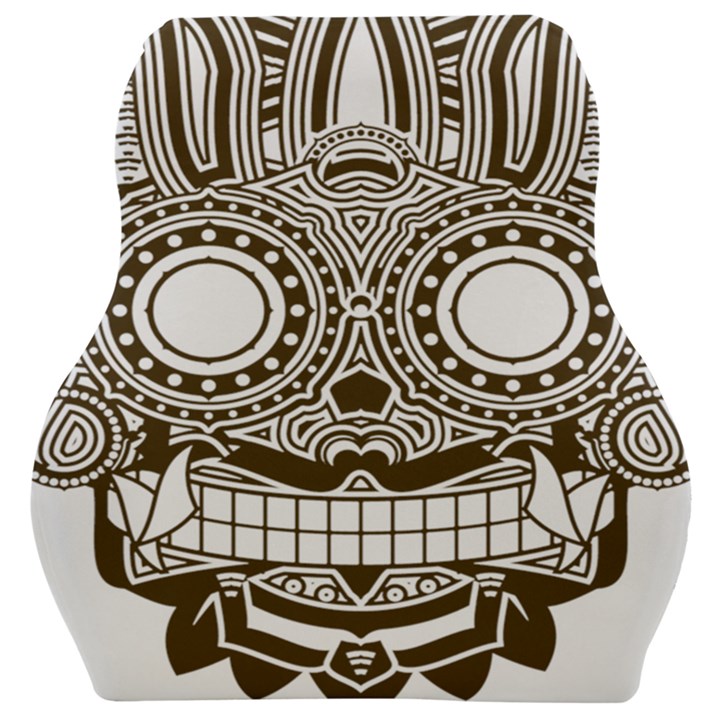 Barong-mask-art-bali Car Seat Velour Cushion 