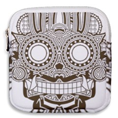 Barong-mask-art-bali Mini Square Pouch