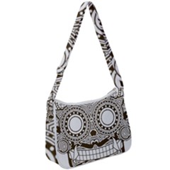 Barong-mask-art-bali Zip Up Shoulder Bag