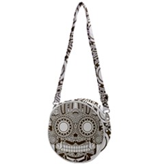 Barong-mask-art-bali Crossbody Circle Bag