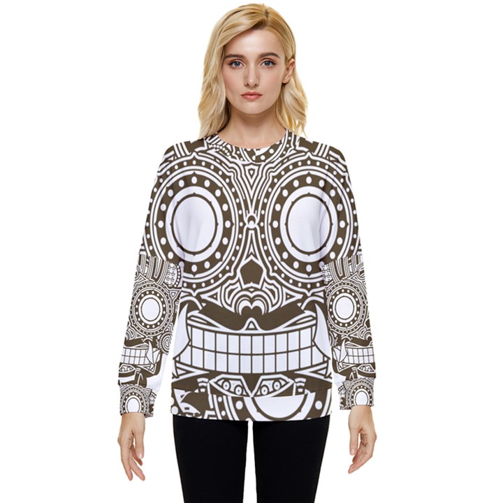 Barong-mask-art-bali Hidden Pocket Sweatshirt