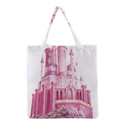 Pink Castle Grocery Tote Bag by Jancukart