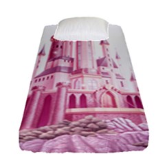 Pink Castle Fitted Sheet (single Size)