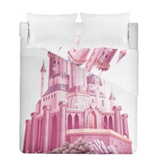 Pink Castle Duvet Cover Double Side (full/ Double Size)