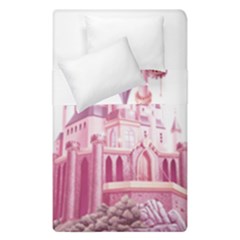 Pink Castle Duvet Cover Double Side (single Size)