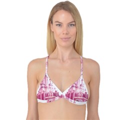 Pink Castle Reversible Tri Bikini Top