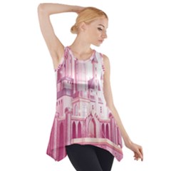 Pink Castle Side Drop Tank Tunic