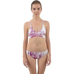 Pink Castle Wrap Around Bikini Set