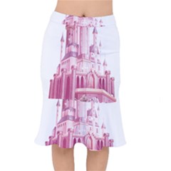 Pink Castle Short Mermaid Skirt