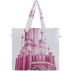 Pink Castle Canvas Travel Bag