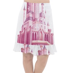 Pink Castle Fishtail Chiffon Skirt