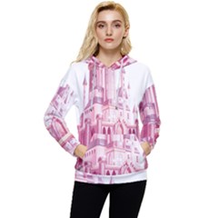 Pink Castle Women s Lightweight Drawstring Hoodie