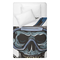 Skull-underwater-diving-skeleton-diving-head Duvet Cover Double Side (single Size)