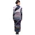 Skull-underwater-diving-skeleton-diving-head Turtleneck Maxi Dress View2