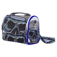 Skull-underwater-diving-skeleton-diving-head Satchel Shoulder Bag