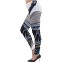 Skull-underwater-diving-skeleton-diving-head Lightweight Velour Leggings View3