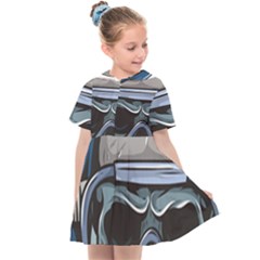 Skull-underwater-diving-skeleton-diving-head Kids  Sailor Dress