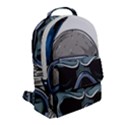 Skull-underwater-diving-skeleton-diving-head Flap Pocket Backpack (Small) View2