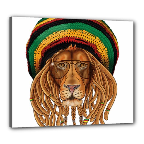 Lion Rastafari Canvas 24  X 20  (stretched)