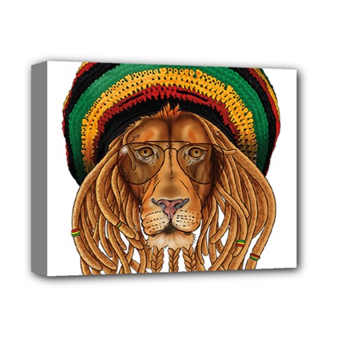 Lion Rastafari Deluxe Canvas 14  X 11  (stretched)