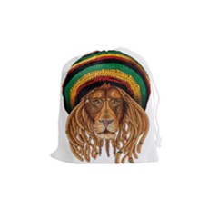 Lion Rastafari Drawstring Pouch (medium)