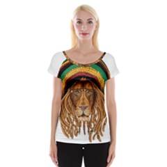 Lion Rastafari Cap Sleeve Top