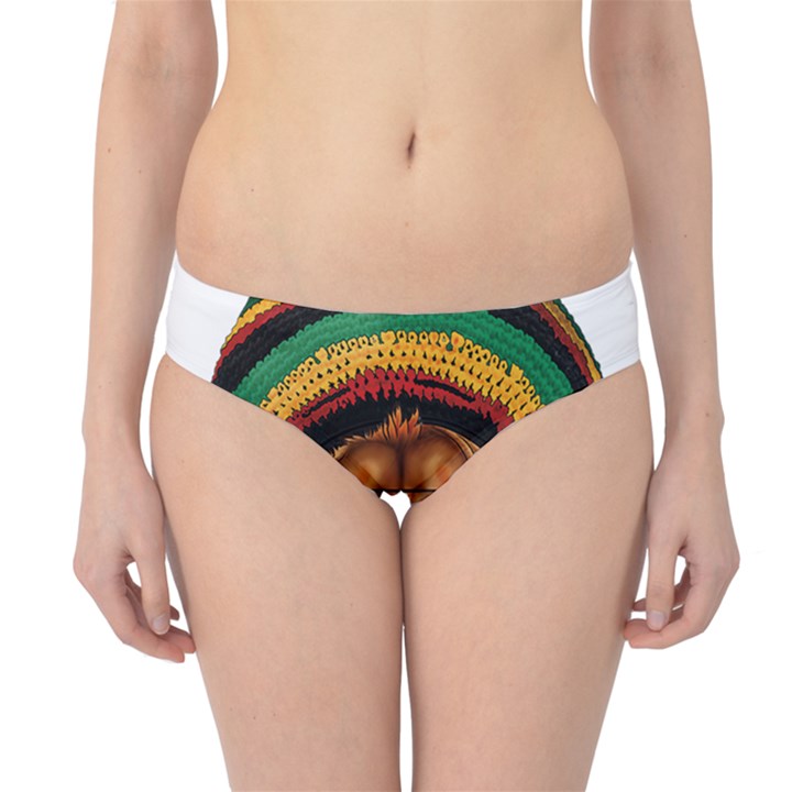 Lion Rastafari Hipster Bikini Bottoms