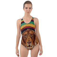 Lion Rastafari Cut-out Back One Piece Swimsuit