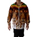 Lion Rastafari Kids  Hooded Windbreaker View1