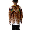 Lion Rastafari Kids  Hooded Windbreaker View2