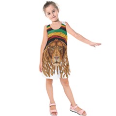 Lion Rastafari Kids  Sleeveless Dress