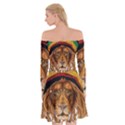 Lion Rastafari Off Shoulder Skater Dress View2